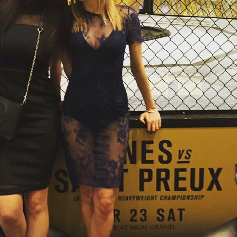 Misguided lace dress..